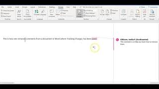 How to Remove Tracking Changes Comments in a Word Document [upl. by Ynhoj]