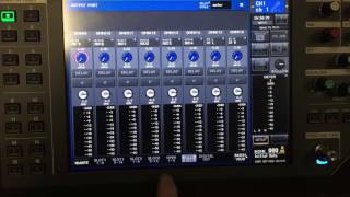 How to assign outputs and direct outs on QL Yamaha Mixer [upl. by Blunt]