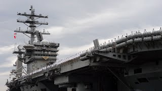 Dwight D Eisenhower Carrier Strike Group Deploys [upl. by Yeliak979]