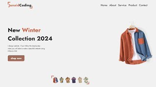 Create an Ecommerce Website with HTML CSS and JavaScript in 2024 [upl. by Ardnos]