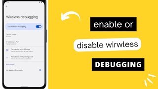 how to enable wireless debugging [upl. by Serrano]