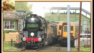 35028 Clan Line Heads for Devons High Moors The Cathedrals Explorer Day 1 amp 2 [upl. by Niletak964]