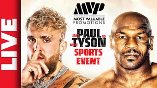 🔴 JAKE PAUL vs MIKE TYSON Live Stream  TAYLOR vs SERRANO Boxing Watch Along PAUL vs TYSON [upl. by Tasha]