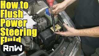 How to Flush Your Power Steering Fluid  DIY and Save Money [upl. by Monafo]