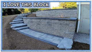 Building a 2 Tier Concrete Block Retaining Wall  Techo Bloc quotSemmaquot [upl. by Eldrid877]