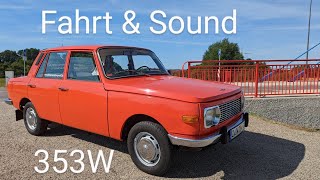 Wartburg 353 W Flammenrot Original Mit Motorsound [upl. by Savannah]