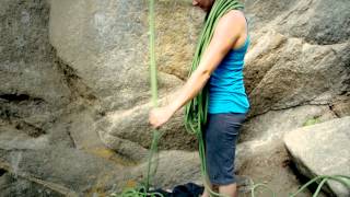 Rock Climbing Basics How to Coil and Carry a Rope [upl. by Yleen]