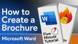 How to make a brochure in Word Quick Tutorial [upl. by Suirtimid]