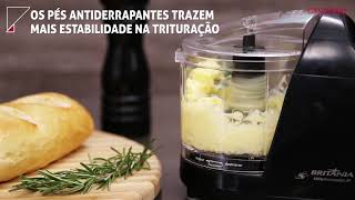 Mini Processador de Alimentos 2p Preto  Britânia [upl. by Noiwtna]