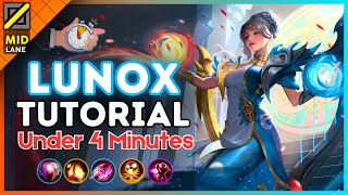 4Minute Lunox Tutorial in Mid Lane  MLBB S35 2024 [upl. by Shulins]