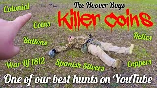 Unbelievable Metal Detecting Colonial Farm Field  Killer Coins [upl. by Hoover]