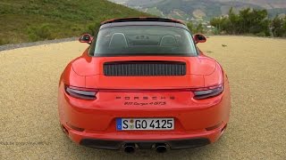 Porsche 911 Targa 4 GTS Lava orange  Awesome Exhaust Sound 450 hp [upl. by Waldron]