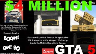 GTA 5 EXPLOSIVE BULLETS GUNRUNNING DLC FAST TRACK RESEARCH 4 MILLIONS [upl. by Gibeon]