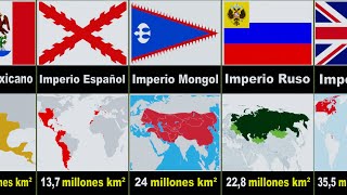 Los imperios más grandes de la historia por superficie terrestre [upl. by Wenger797]