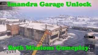 SnowRunner Imandra Garage Unlock Both Missions Gameplay [upl. by Laamak]