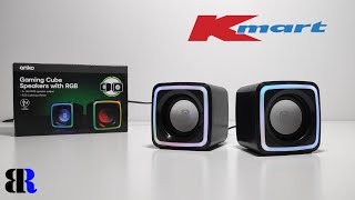 Kmart Gaming Cube Speakers with RGB  Unboxing  Anko Kmart Aus [upl. by Rahsab]