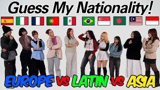 Can they guess each others Nationality l European VS Latina VS Asian l Winner Keeps Going [upl. by Polash]