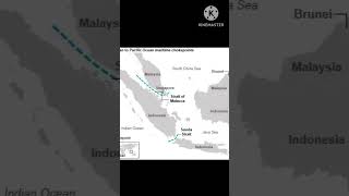 INDIAN OCEAN STRAITS  STRAIT OF HORMUZ  STRAIT OF MALACCA  WORLD MAP [upl. by Gnik424]