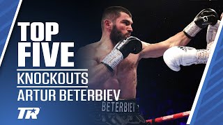 Top 5 Artur Beterbiev Knockouts  BOXING HIGHLIGHTS [upl. by Oicangi861]