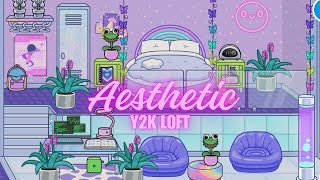 Toca Boca Aesthetic Y2K Loft Maker 🌸💜Toca Life World 🌍 [upl. by Atima443]