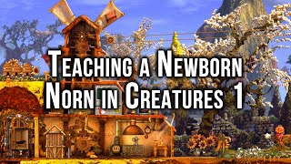 Creatures 1 Tutorial Teaching a Newborn Norn [upl. by Syverson]