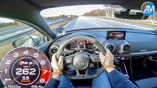 AUDI RS3 Limo  0270 kmh Launch Control acceleration🏁 [upl. by Consolata738]