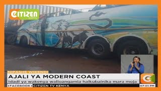 8 killed as a Kenyan bus collides with truck in Uganda [upl. by Kaehpos]