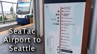 Taking Link light rail from SeaTac Airport to downtown Seattle is easy [upl. by Myk]