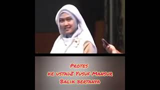 Protes Ke Ustadz Yusuf Mansur Balik di tanya Part 3 [upl. by Pincince397]