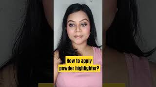 Highlighter Lipstick 🌟😱  how to apply highlighter on face makeup [upl. by Nilyram387]