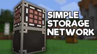 Simple Storage Network Mod Spotlight  Minecraft 1152 [upl. by Lamori]