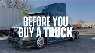 Before you buy a truck How to buy a semi truck [upl. by Ody]