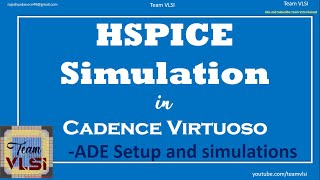 HSPICE Simulation in Cadence VIrtuoso [upl. by Ociram]