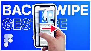 Back Swipe Gesture  Figma Prototyping [upl. by Feirahs]