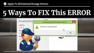 5 Ways To Fix Write Protection from USB Storage  The Disk is Write Protected [upl. by Lotsirk]