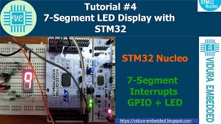 7 Segment Display interfacing with STM32 [upl. by Pattison]