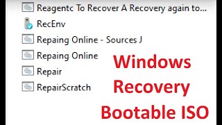 154 Windows Recovery Bootable ISO [upl. by Eigger]