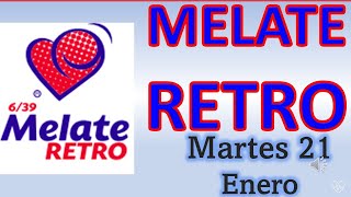 Estadística para MELATE Retro martes 21 de enero [upl. by Lauber]