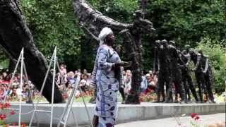 Herdenking slavernijverleden KetiKoti in het Oosterpark in Amsterdam [upl. by Leid]