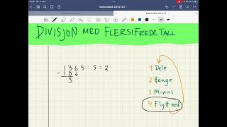 Divisjon med flersifrede tall [upl. by Rickey]