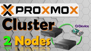 ProxMox Cluster 2 Nodes  QDevice Кластер просто Для дома и офиса [upl. by Htiduy]