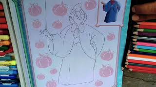 Fairy Godmother Colouring  Disney Princess Colouring Book [upl. by Annaor992]