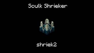 Minecraft Sculk Shrieker sounds  slowed down [upl. by Senecal]