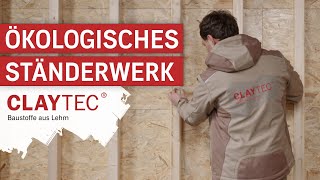 CLAYTEC Anwendungsvideo Ökologisches Ständerwerk [upl. by Etnahs435]