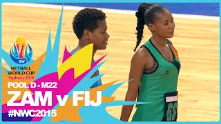 NWC15 I Zambia v Fiji I M22 [upl. by Scandura]