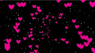 Heart Tunnel 💗 Pink Heart Background Neon Heart Background Video Wallpaper Heart 2 Hour [upl. by Umeko637]