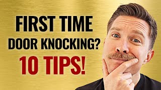 First Time Door Knocking 10 Tips For D2D Roofing Sales [upl. by Annoet]