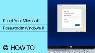 Resetting YourPassword in Windows 11  HP Computer Service  HP Support [upl. by Otreblif]