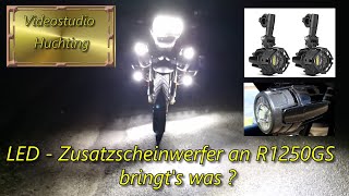 LED Zusatzscheinwerfer an BMW R1250 GS [upl. by Inirt]