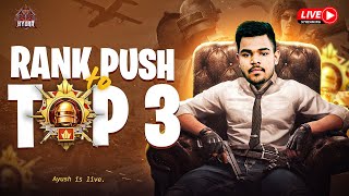 🔴 TOP 10 CONQUEROR LOBBIES😎  SERIOUS RANKPUSH🤫 BGMI LIVE WITH HYDRA AYUSH [upl. by Nagy]